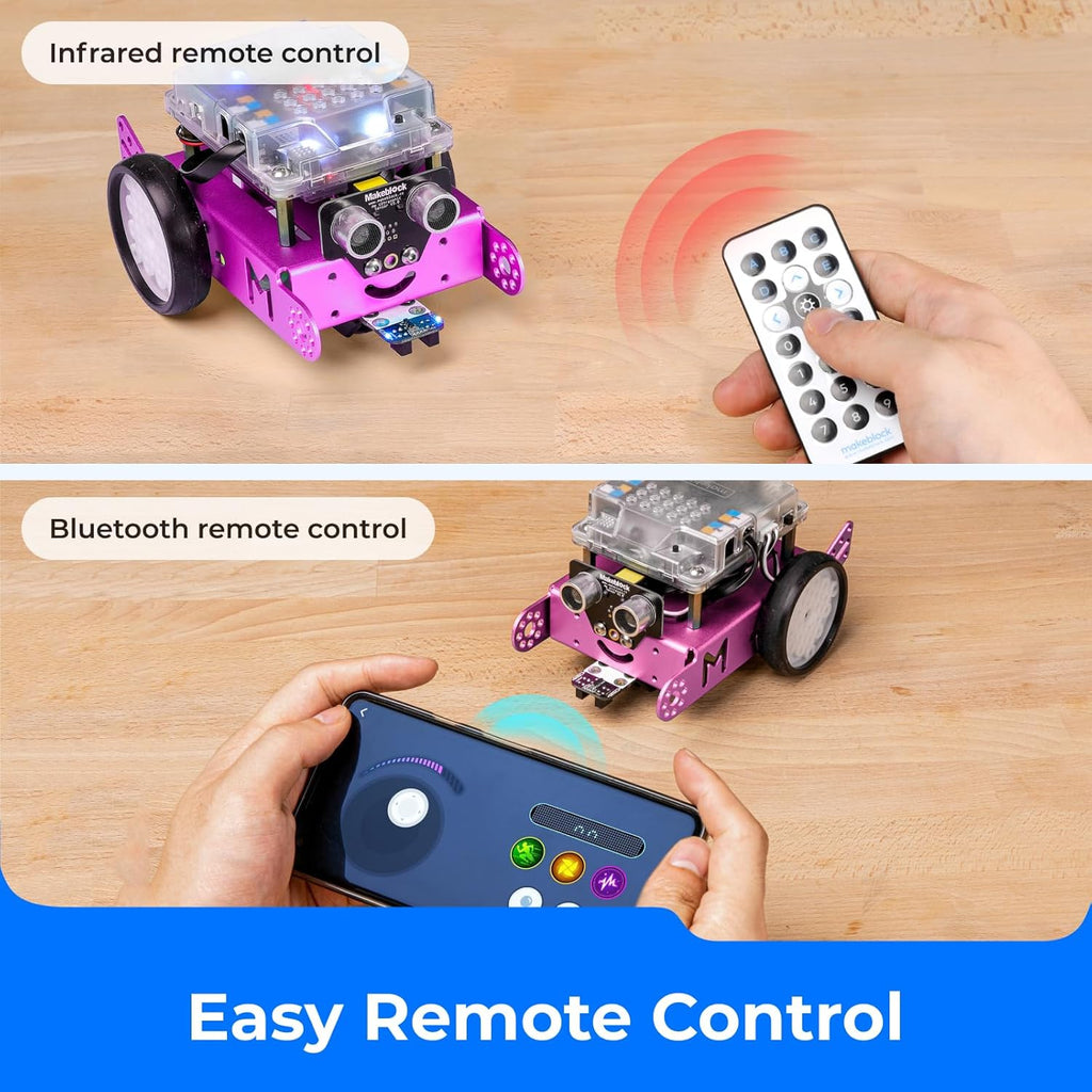 Mbot Robot Kit, STEM Projects for Kids Ages 8-12 Learn to Code with Scratch Arduino, Robot Kit for Kids, STEM Toys for Kids,Computer Programming for Beginners Gift for Boys and Girls 8 Pink