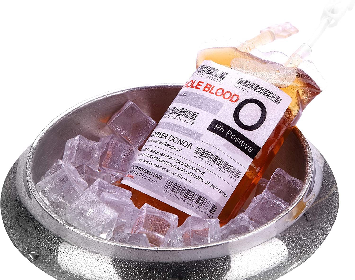 Blood Bags for Drinks, 10 IV Bags for Halloween Party Decoration, Reusable Drink Pouch for Live Blood of Theme Parties, Masquerade,Vampire,Zombie,Nurse Graduation Party Props