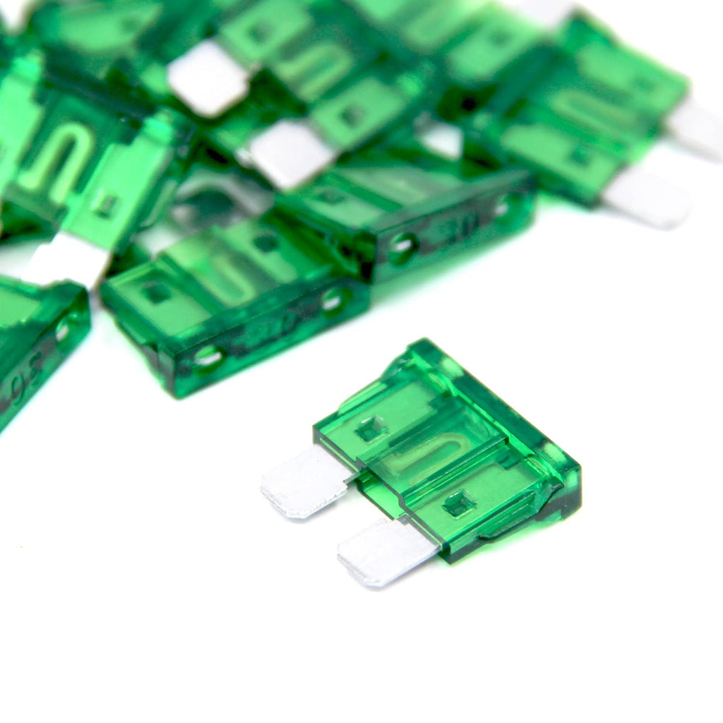 (55 Pcs) 30 Amp Standard Blade Fuse, 30A Automotive Fuse for Car Truck