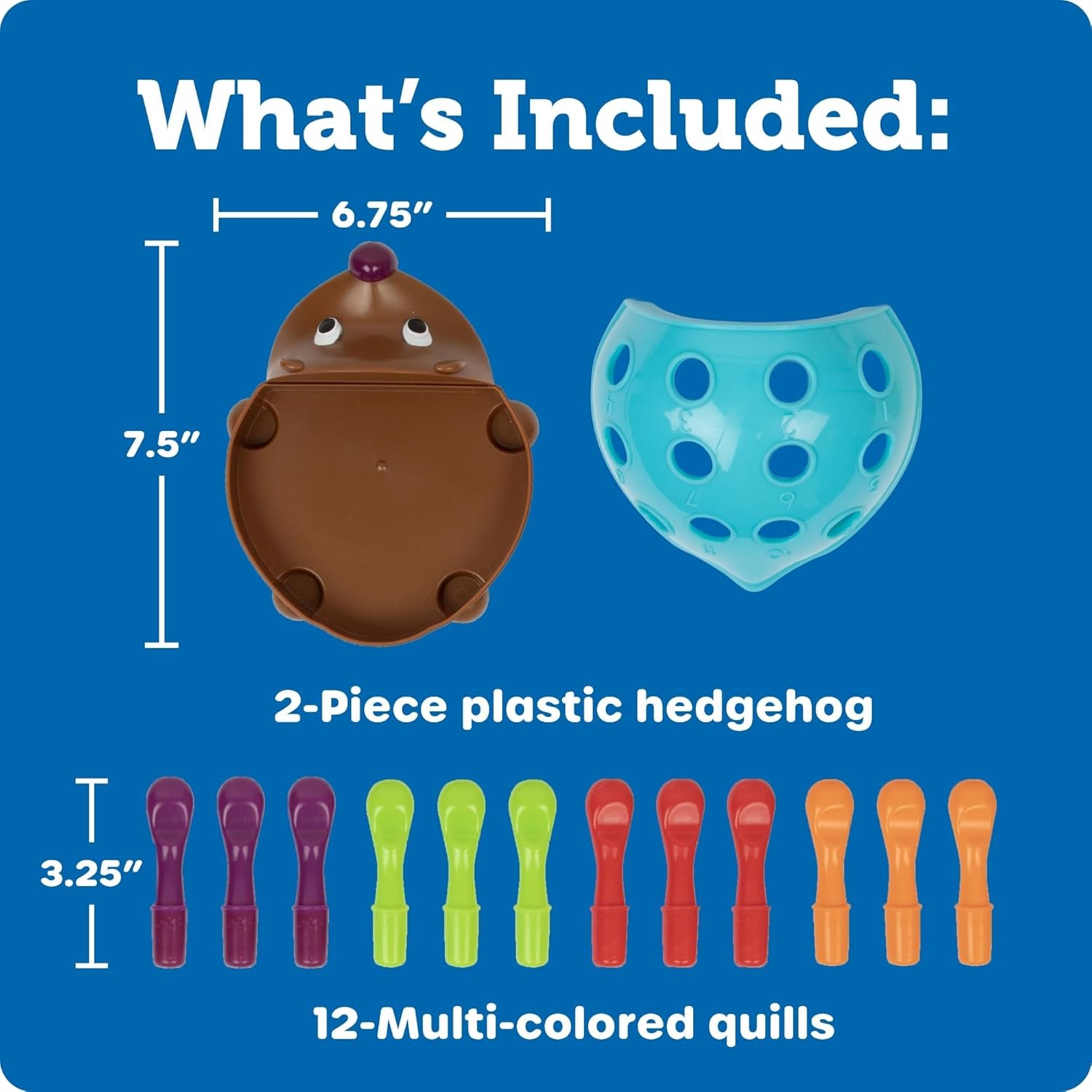 Spike the Fine Motor Hedgehog - Toddler Learning Toys, Fine Motor and Sensory Toys for Kids Ages 18+ Months, Montessori Toys